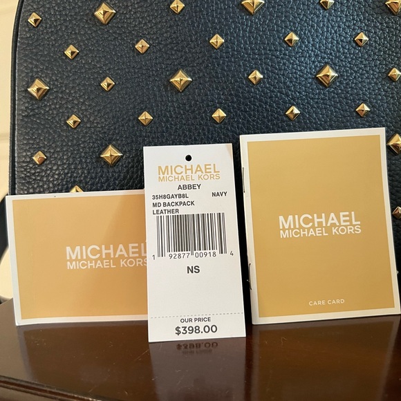 Michael Kors Abbey Leather Backpack - Picture 6 of 6